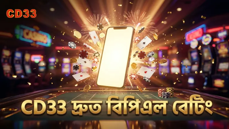 CD33 প্ল্যাটফর্মে বিপিএল লাইভ বেটিং দ্রুত ও সহজ।
