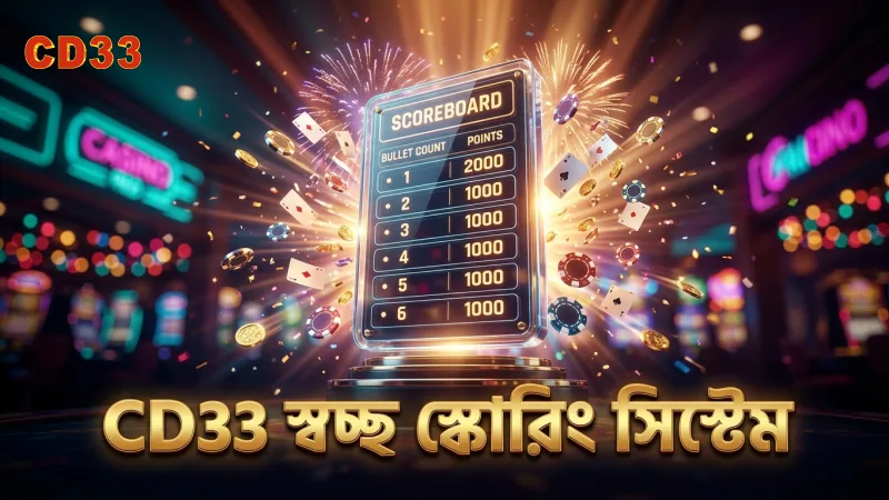 CD33 প্ল্যাটফর্মে গেম স্কোরিং সিস্টেম স্বচ্ছ ও নির্ভরযোগ্য।